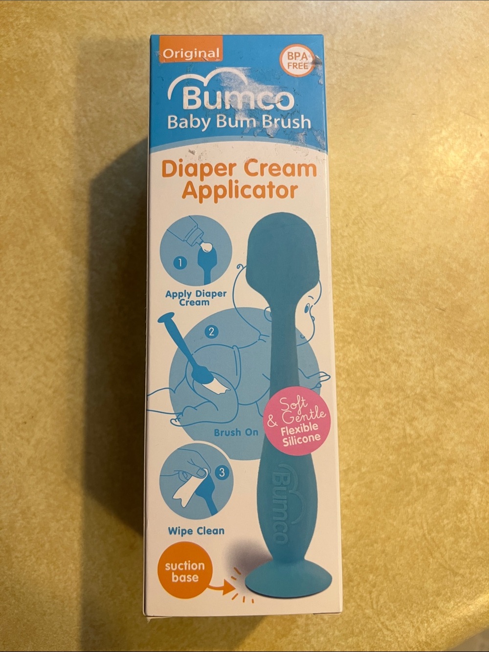 Blue Baby Diaper Cream Applicator